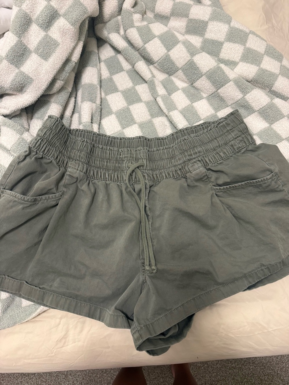 Aerie Women's Olive Green Drawstring Shorts